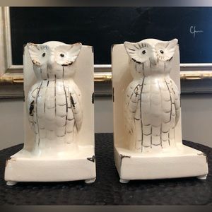 Ceramic Owl Bookends